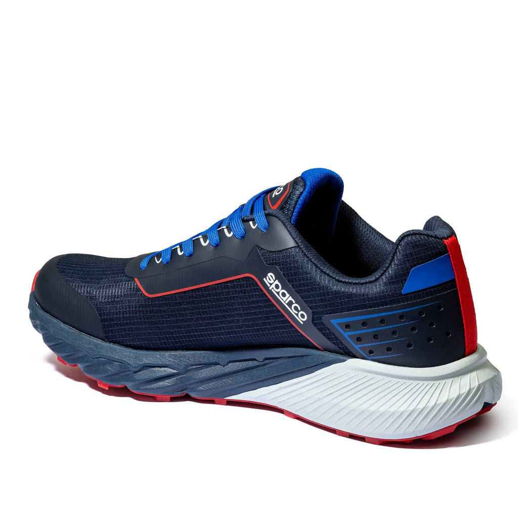 SPARCO BTB0007B0N31036 Mechanics Shoes S-Park Leon, Navy Blue / Red, Size 36 Photo-0 