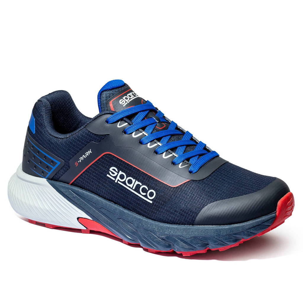 SPARCO BTB0007B0N31042 Mechanics Shoes S-Park Leon, Navy Blue / Red, Size 42 Photo-2 