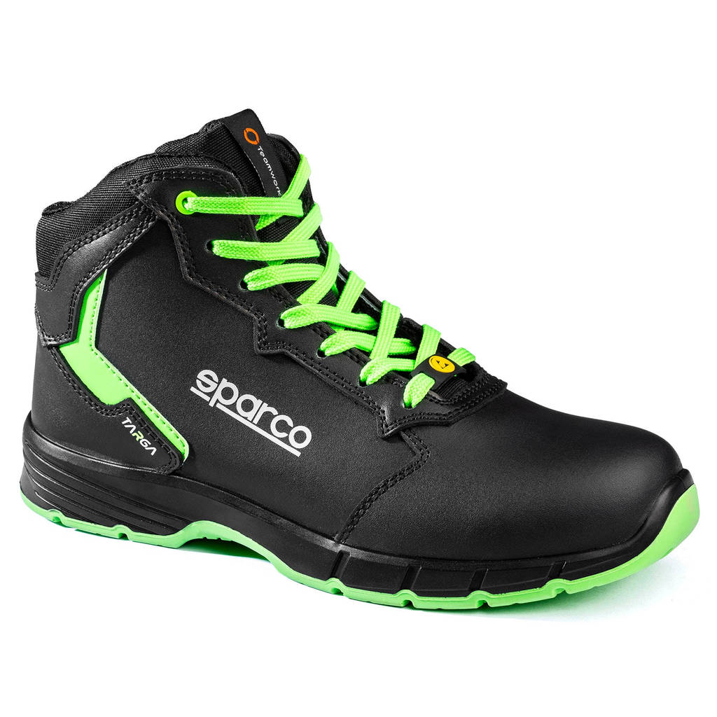 SPARCO BTB0012B0K15044 Shoes Targa-H Willy S3S, Black / Fluo Green, Size 44 Photo-2 