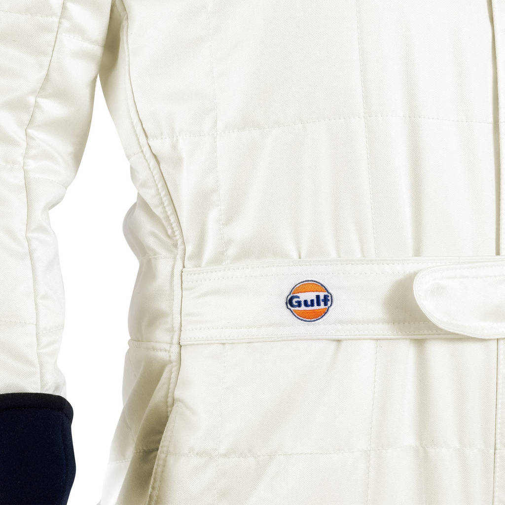 SPARCO 001144GU60BI Replica Racing Suit Gulf, White, Size 60 Photo-3 