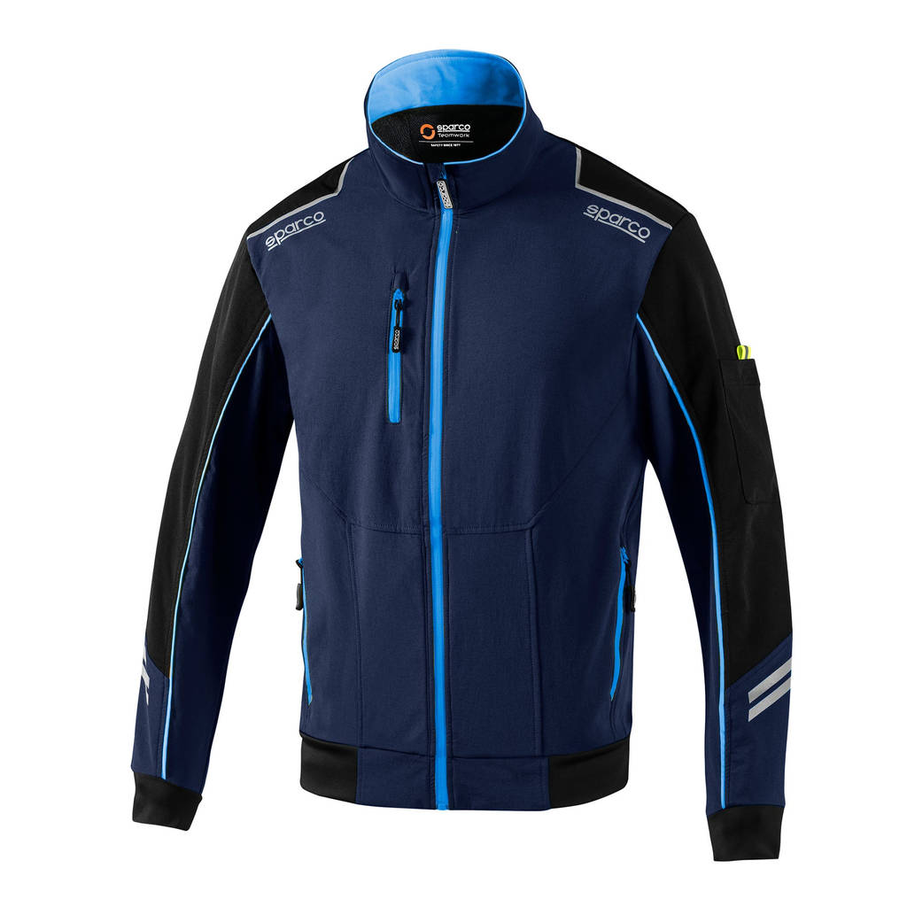 SPARCO 02413GSVF4XL Light-Shell Jacket Tech Austin, Dark Grey / Fluo Green, Size XL Photo-3 