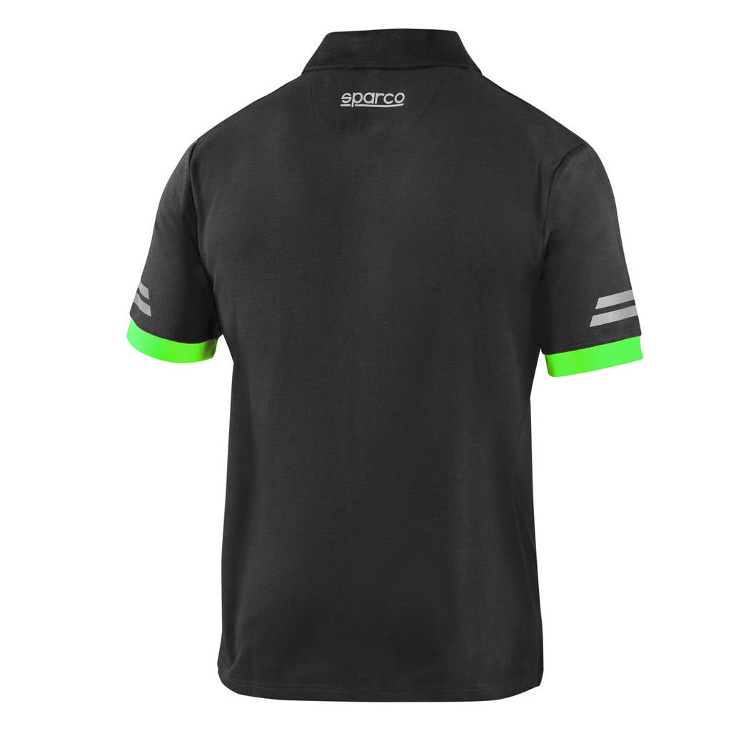 SPARCO 02415GSVF4XL Polo Tech Toledo, Grey / Green, Size XL Photo-1 
