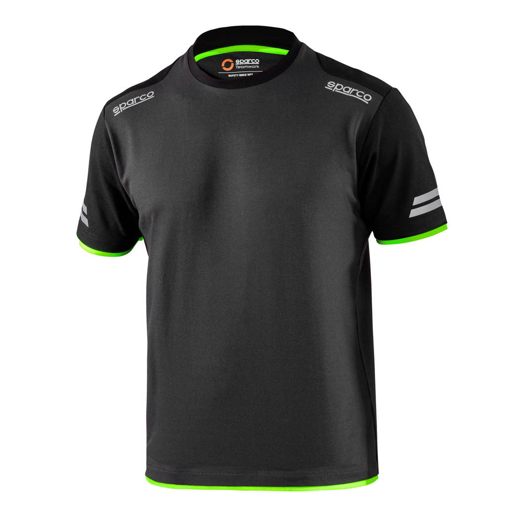 SPARCO 02416GSVF5XXL T-Shirt Tech Tucson, Dark Grey / Fluo Green, Size 2XL Photo-0 