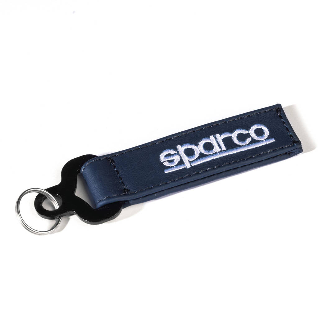 SPARCO 099070MRBM Leather Keychain Martini, Blue Photo-1 