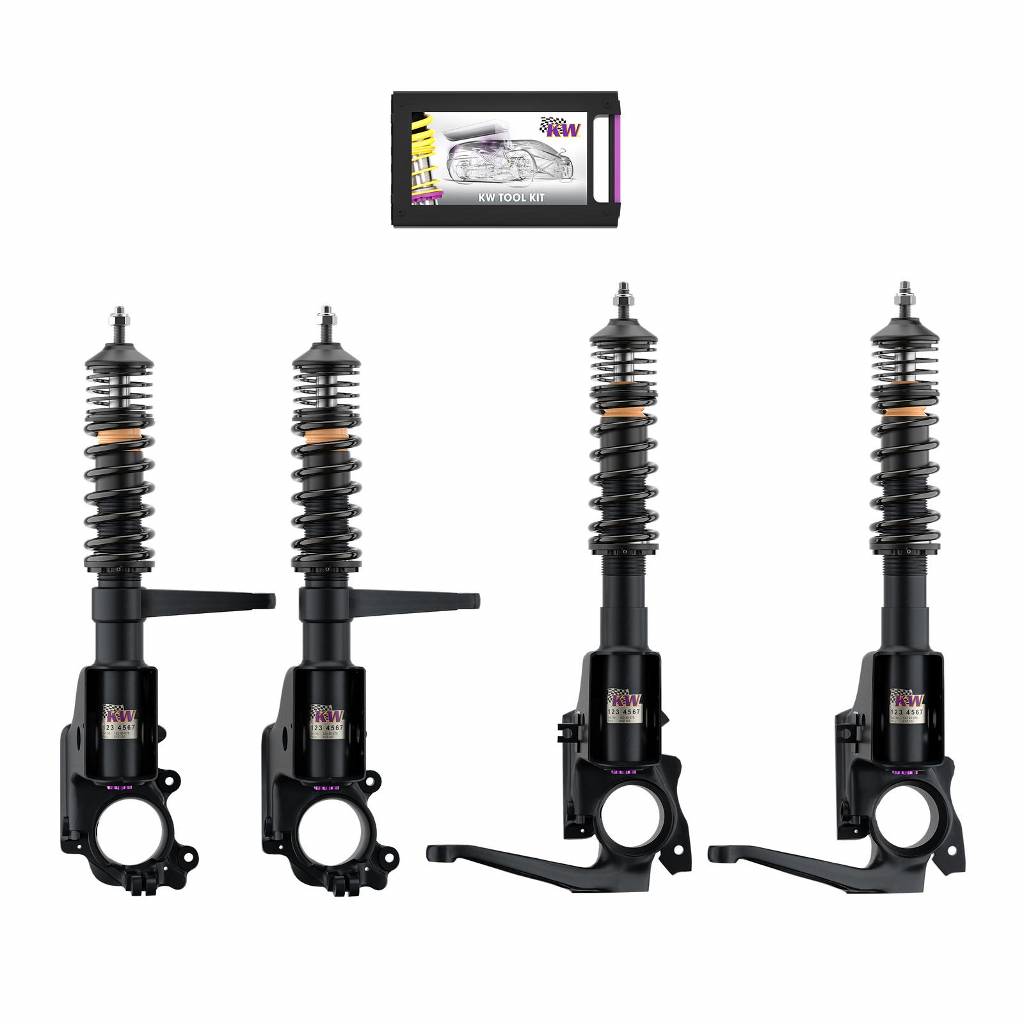 KW 352100EA-B Coilover Kit V3 Classic Line (Original Strut Housings Modified) for AUDI Quattro (85) 1980-1991 Photo-0 