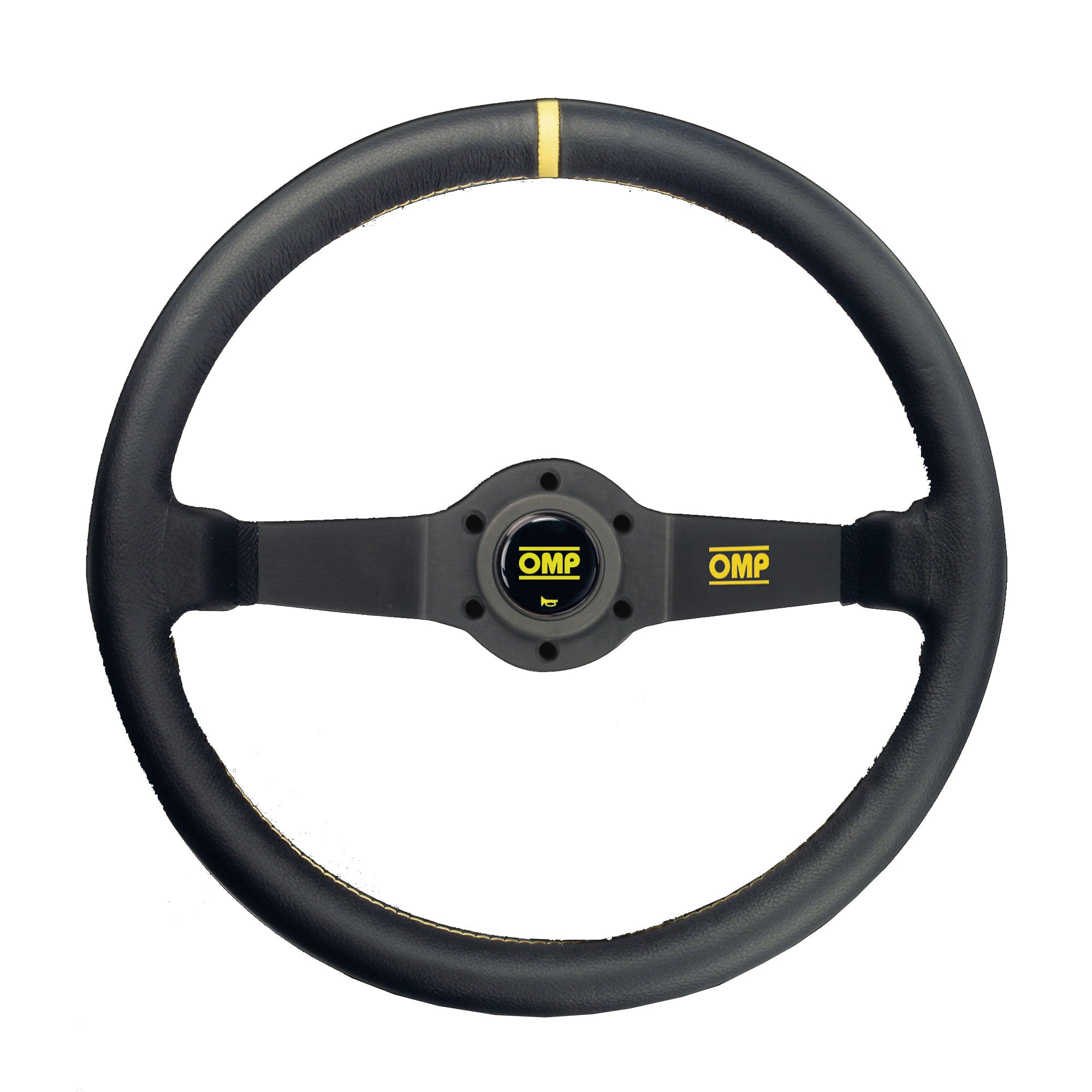 OMP OD0-1950-071 (OD/1950) Steering wheel RALLY, leather, black, diam.350mm, reach 95mm Photo-0 