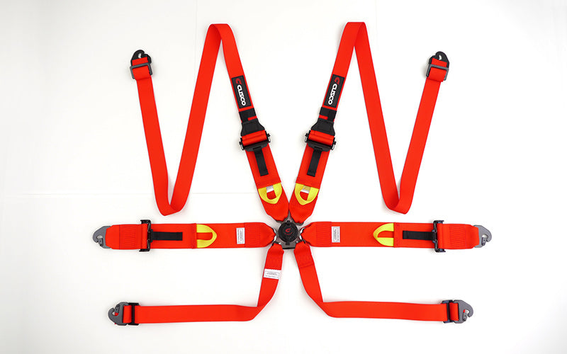 CUSCO 00B CRH N6HRD Racing harness for HANS (red) Photo-0 