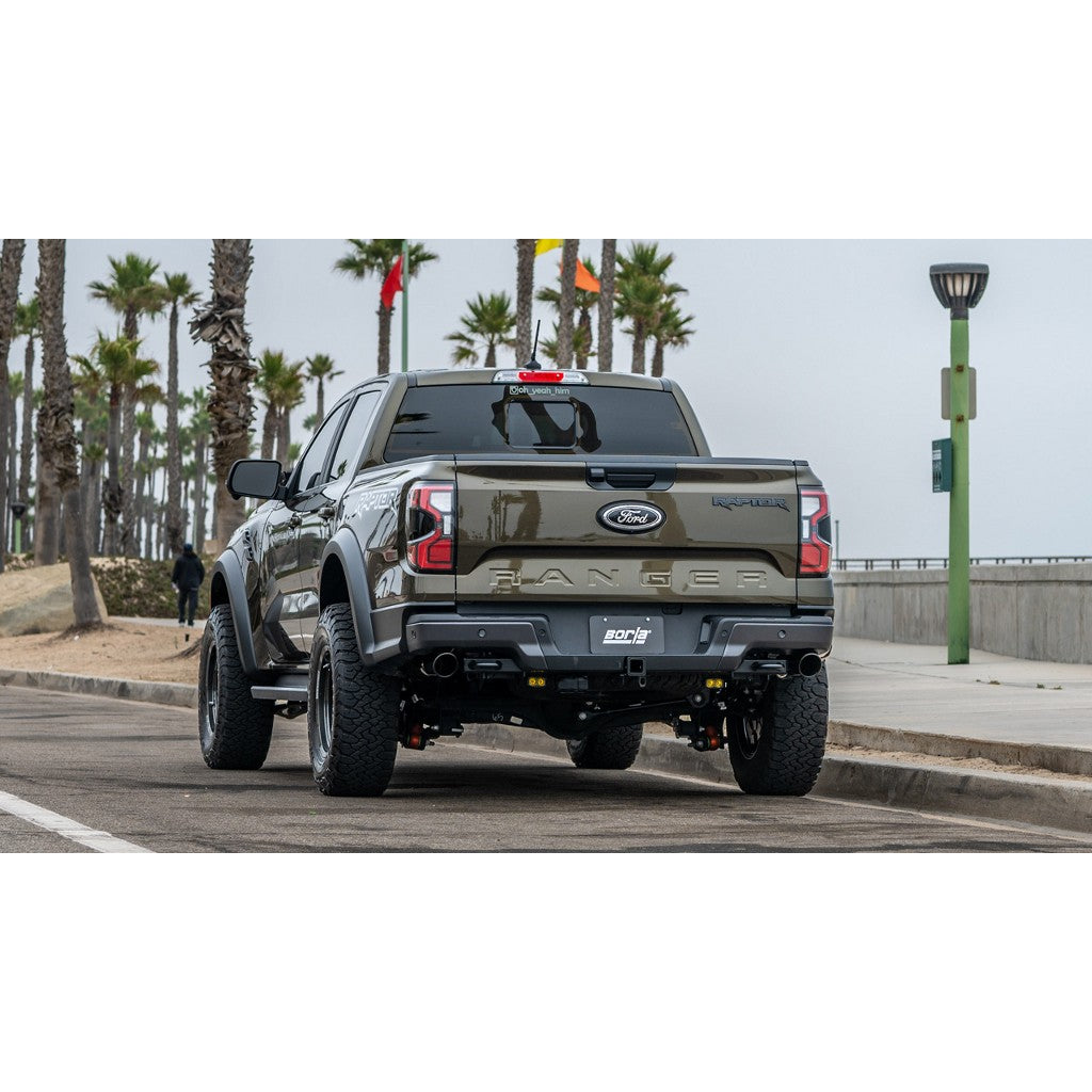 BORLA 60743BC Tail Pipes 2.75" (4" Black Chrome Tips) for FORD Ranger Raptor 2024- Photo-2 