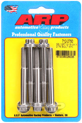 ARP 712-2750 SAE Bolt Kit 5/16-24 x 2.750 12pt SS bolts Photo-0 