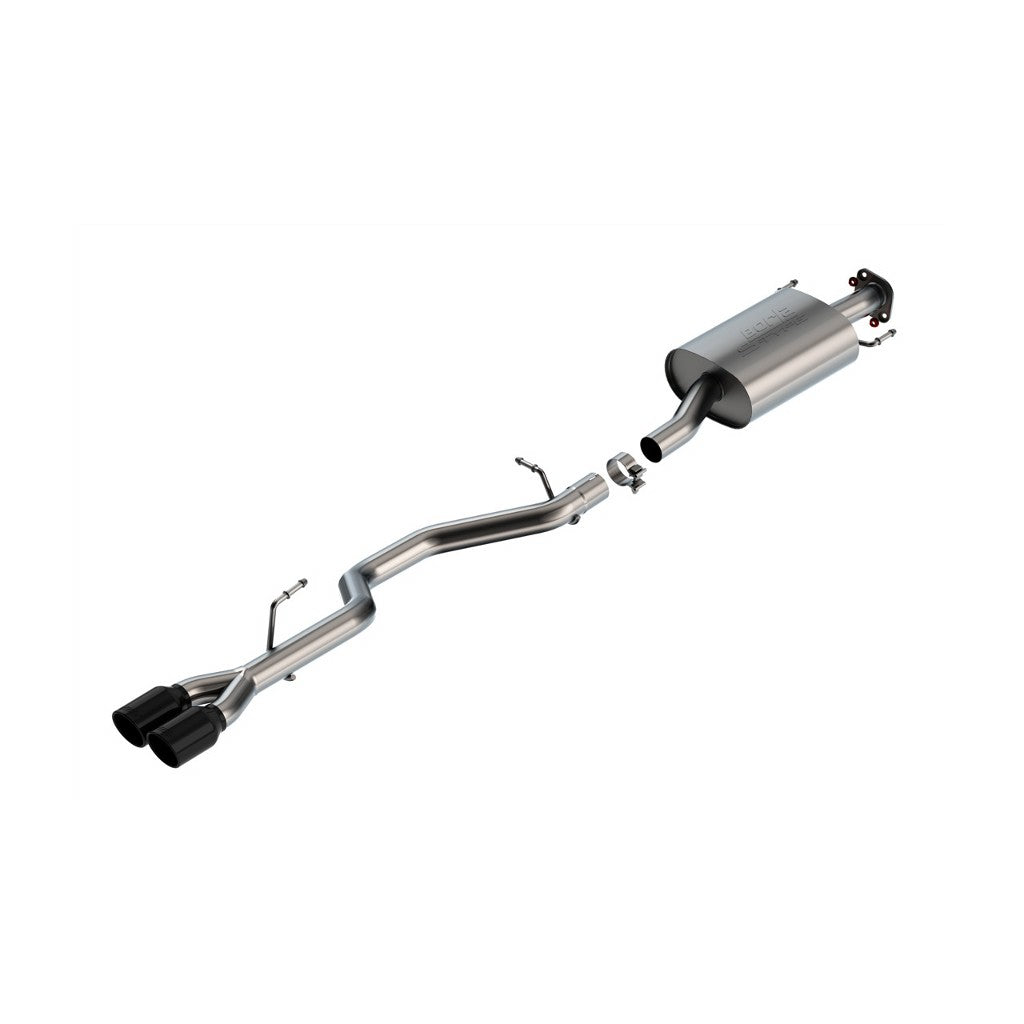 BORLA 140947BC Cat-Back Exhaust 2.25", S-Type (3.5" Black Chrome Tips) for TOYOTA Highlander 3.5L (XSE) 2021-2023 Photo-0 