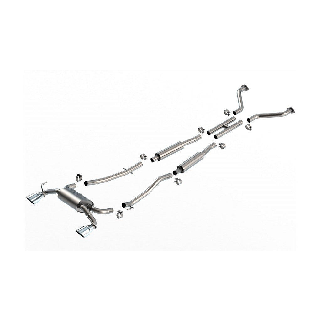 BORLA 140958 Cat-Back Exhaust 2.25", S-Type II (4.5" Bright Chrome Tips) for NISSAN 350Z 3.5L 2003-2008 Photo-0 