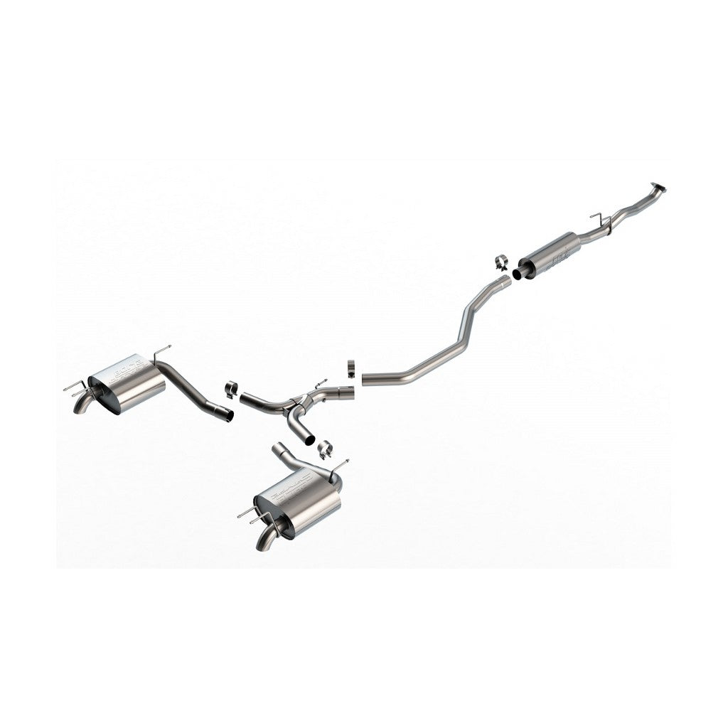 BORLA 140983 Cat-Back Exhaust 2.5", 2.25", S-Type (2.5" Turndown Tips) for HONDA Accord 1.5L (LX / EX) 2023-2025 Photo-0 