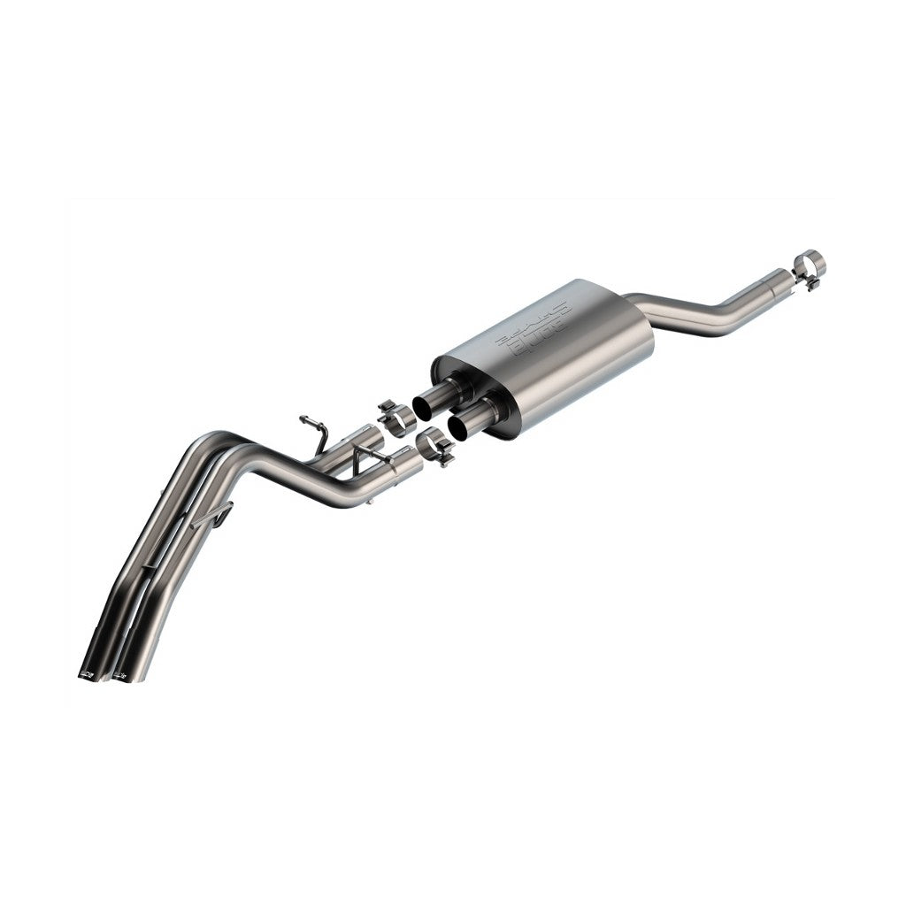 BORLA 140989 Cat-Back Exhaust 2.25", 2.75", S-Type for FORD Ranger (XL / XLT / Lariat) 2024- Photo-0 