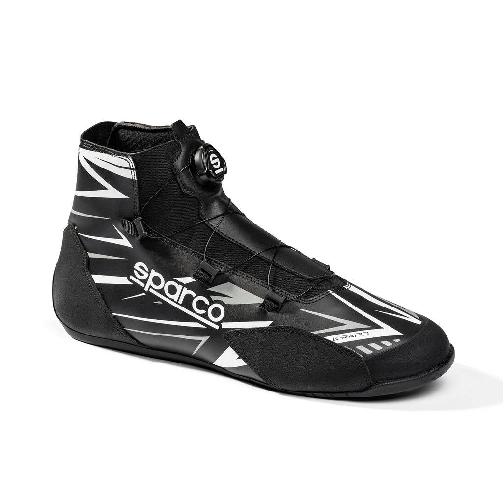 SPARCO BKB0008B0K06038 Karting Shoes K-Rapid WP, Black/White, Size 38 Photo-0 