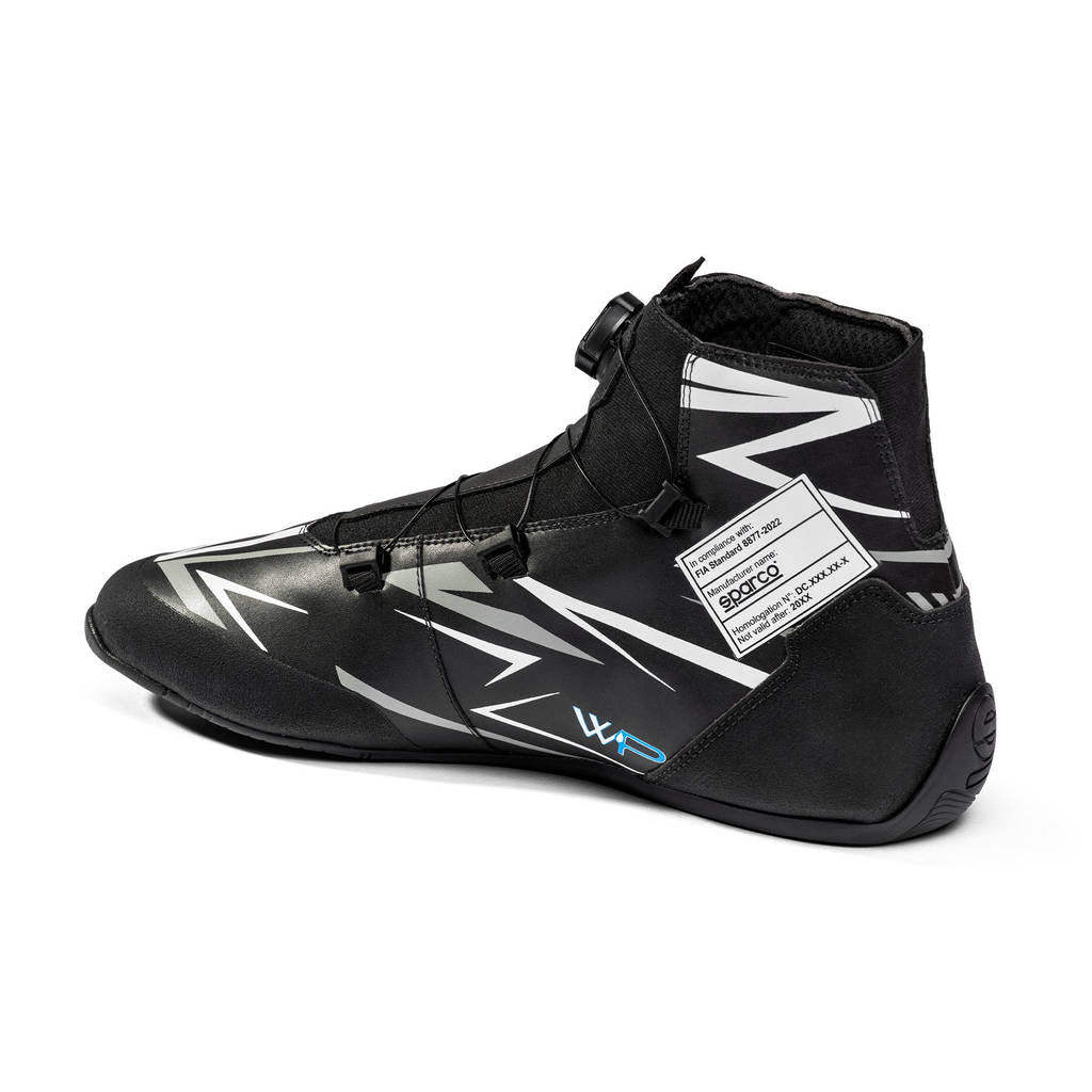 SPARCO BKB0008B0K06038 Karting Shoes K-Rapid WP, Black/White, Size 38 Photo-1 