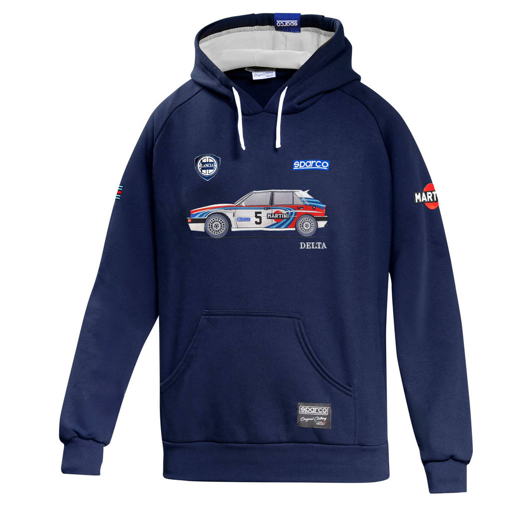 SPARCO BMF0092NDN063XL Hoodie Lancia MR Delta, Blue/White, Size 3XL Photo-0 