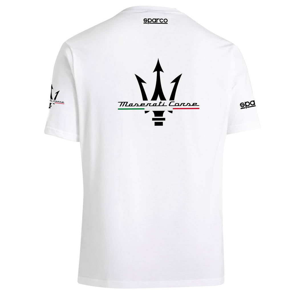 SPARCO BML0058J0W0100S T-Shirt Maserati, White, Size S Photo-1 