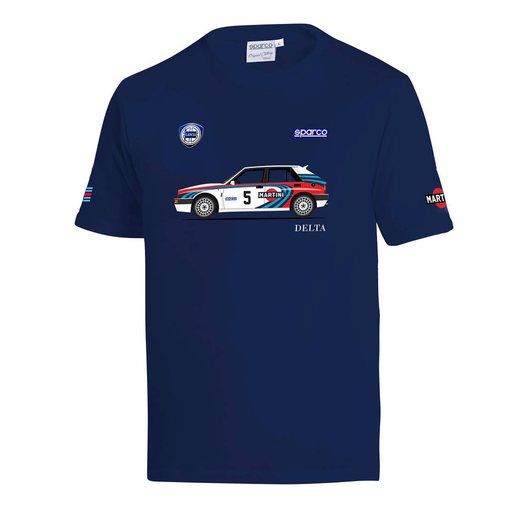 SPARCO BML0090NDN020XS T-Shirt Lancia MR Delta, Blue, Size XS Photo-0 