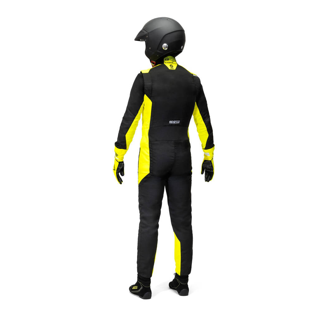SPARCO BRS0050B0K08054 Racing Suit Sprint S Advanced, Black/Yellow Fluo, Size 54 Photo-1 