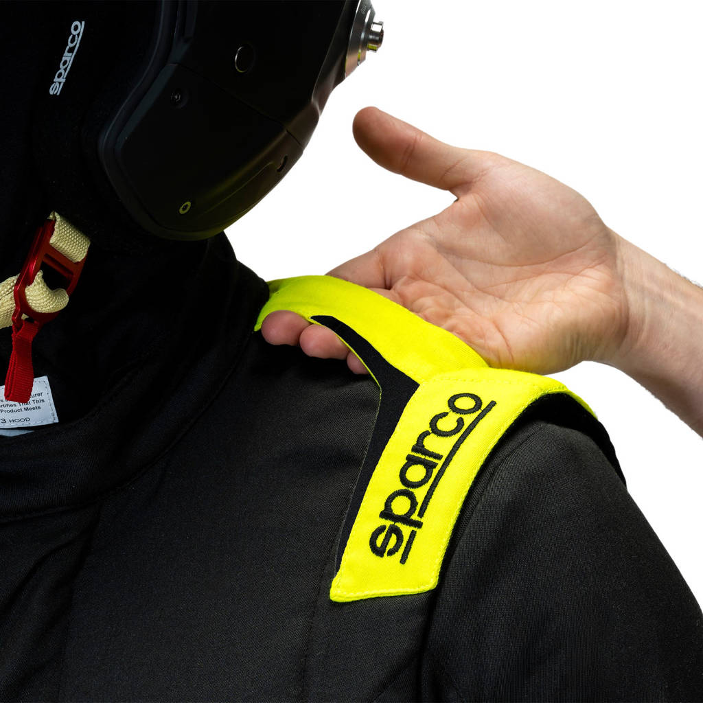SPARCO BRS0050B0K08058 Racing Suit Sprint S Advanced, Black/Yellow Fluo, Size 58 Photo-2 
