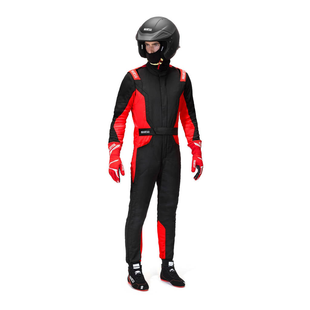 SPARCO BRS0050B0K12052 Racing Suit Sprint S Advanced, Black/Red, Size 52 Photo-0 