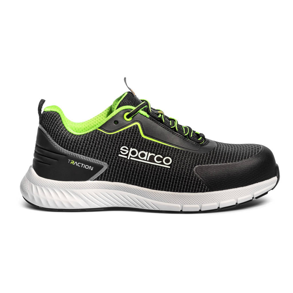 SPARCO BTB0002B0K35045 Mechanics Shoes Traction Yuki, Black/White, Size 45 Photo-1 