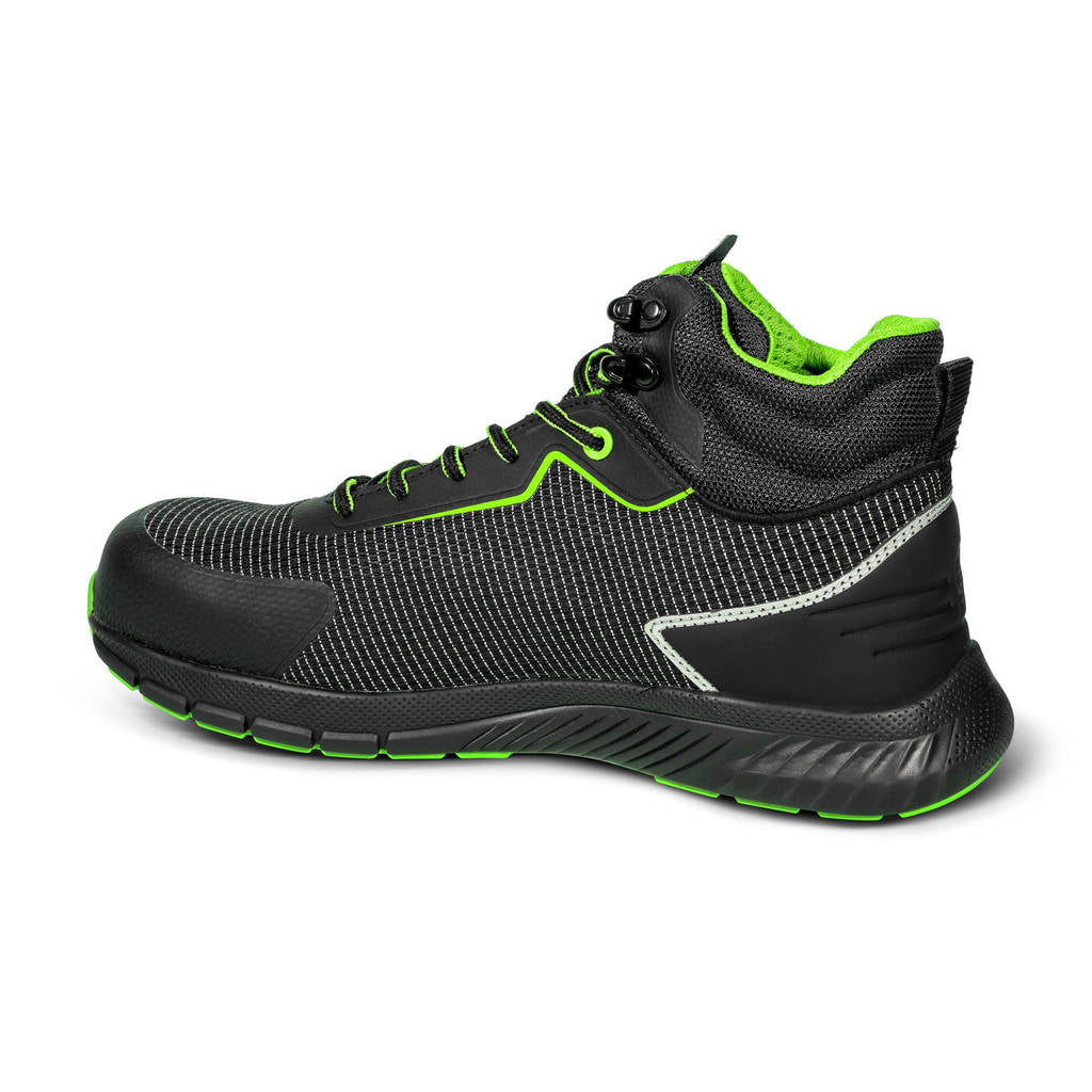SPARCO BTB0029B0K15041 Mechanics Shoes Traction-H Naoki S3S, Black/Fluo Green, Size 41 Photo-2 