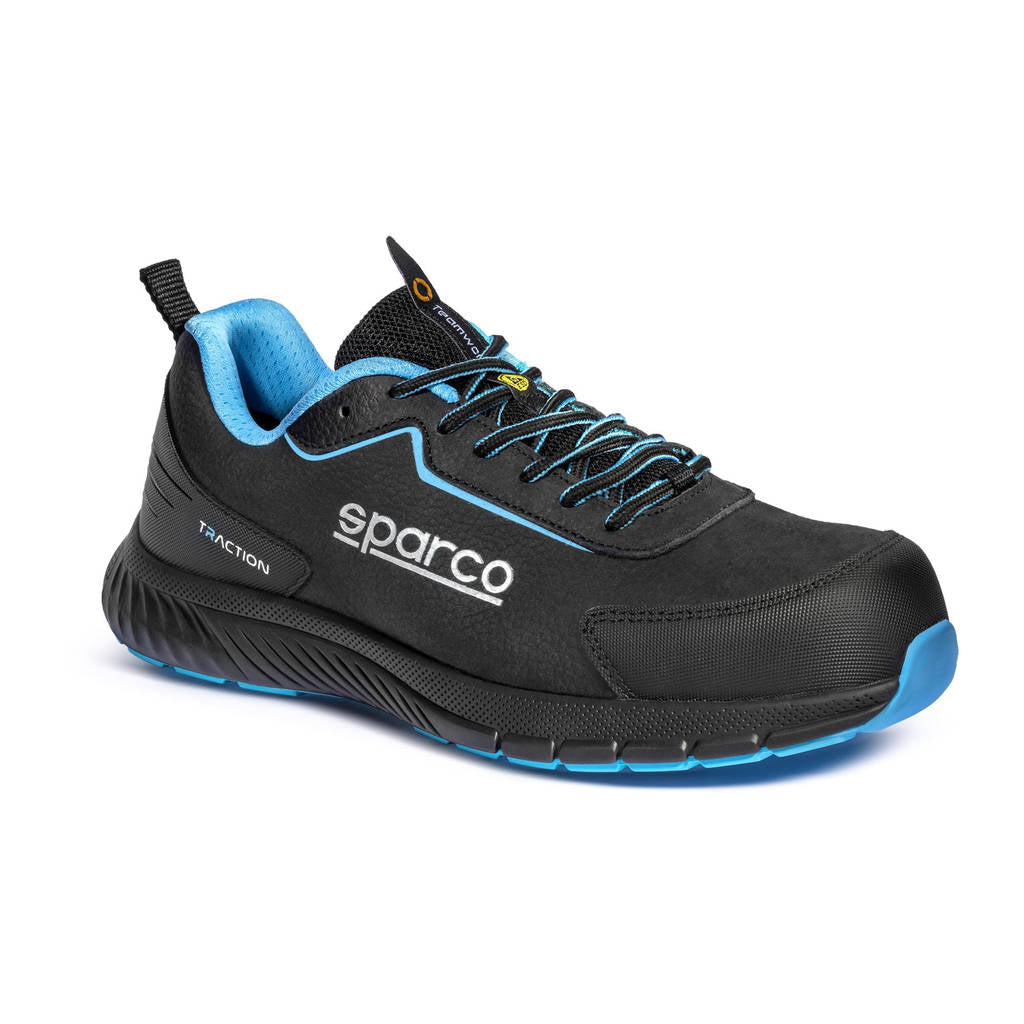 SPARCO BTB0030B0K30043 Mechanics Shoes Traction Takuma S3S, Black/Heavenly, Size 43 Photo-0 
