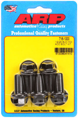 ARP 716-1000 SAE Bolt Kit 1/2-20 x 1.000 hex black oxide bolts Photo-0 