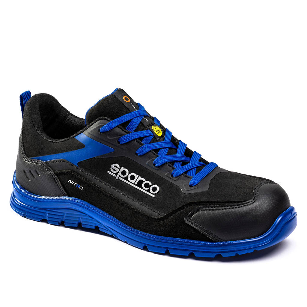 SPARCO BTB0044B0K05037 Mechanics Shoes Nitro Sami S3S, Black/Blue, Size 37 Photo-0 