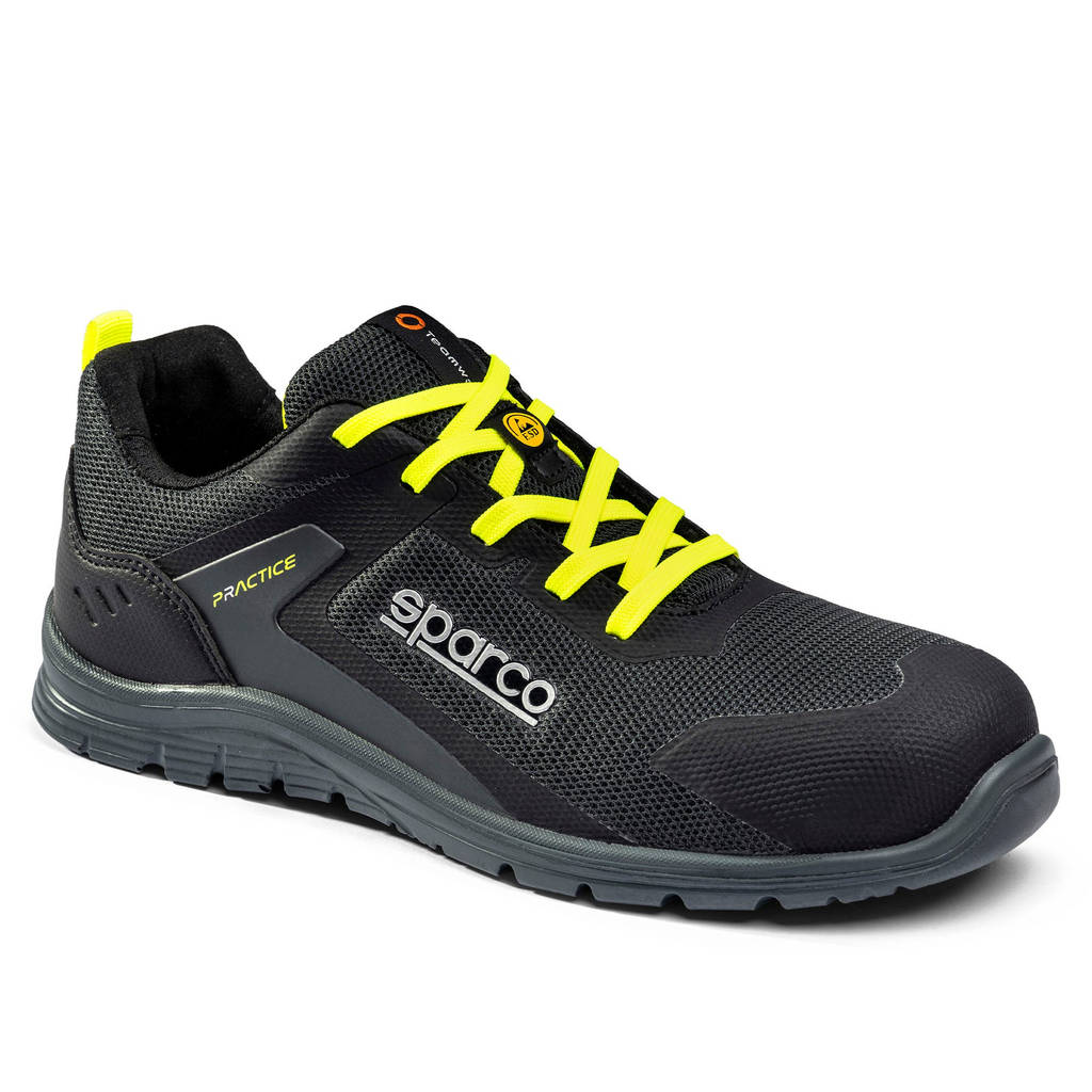 SPARCO BTB0047B0E33038 Mechanics Shoes Practice Josef S1PS, Dark Grey/Fluo Orange, Size 38 Photo-0 