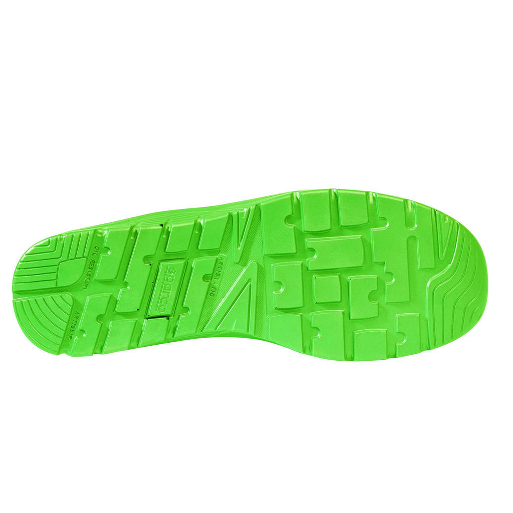 SPARCO BTB0047B0K15040 Mechanics Shoes Practice Rinus S1PS, Black/Fluo Green, Size 40 Photo-3 