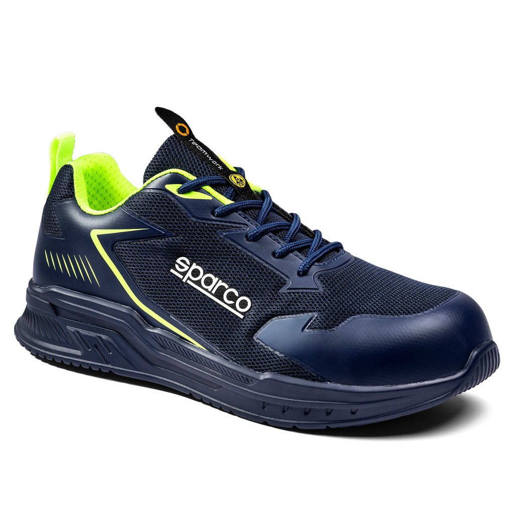 SPARCO BTB0049B0N43041 Mechanics Shoes Turbo Flinger S1PS, Blue/Lime, Size 41 Photo-0 