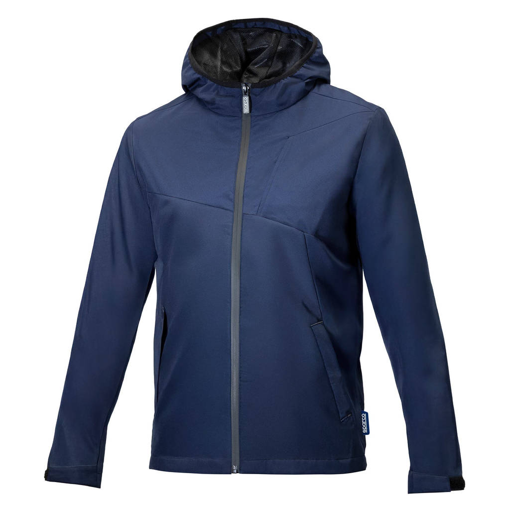 SPARCO BTJ0006B0N0200S Windbreaker Grit Elbert, Blue, Size S Photo-0 