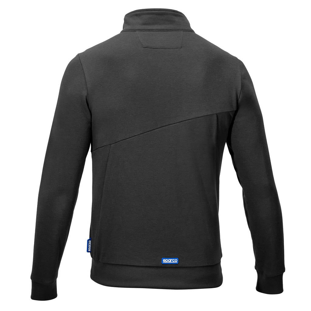 SPARCO BTJ0010B0E0100S Full Zip Sweatshirt Grit Plata, Grey, Size S Photo-1 