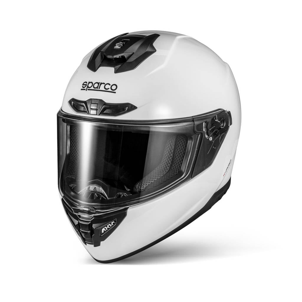 SPARCO 003378BI0XS Full-Face Racing Helmet X-Pro ECE06, White, Size XS Photo-0 