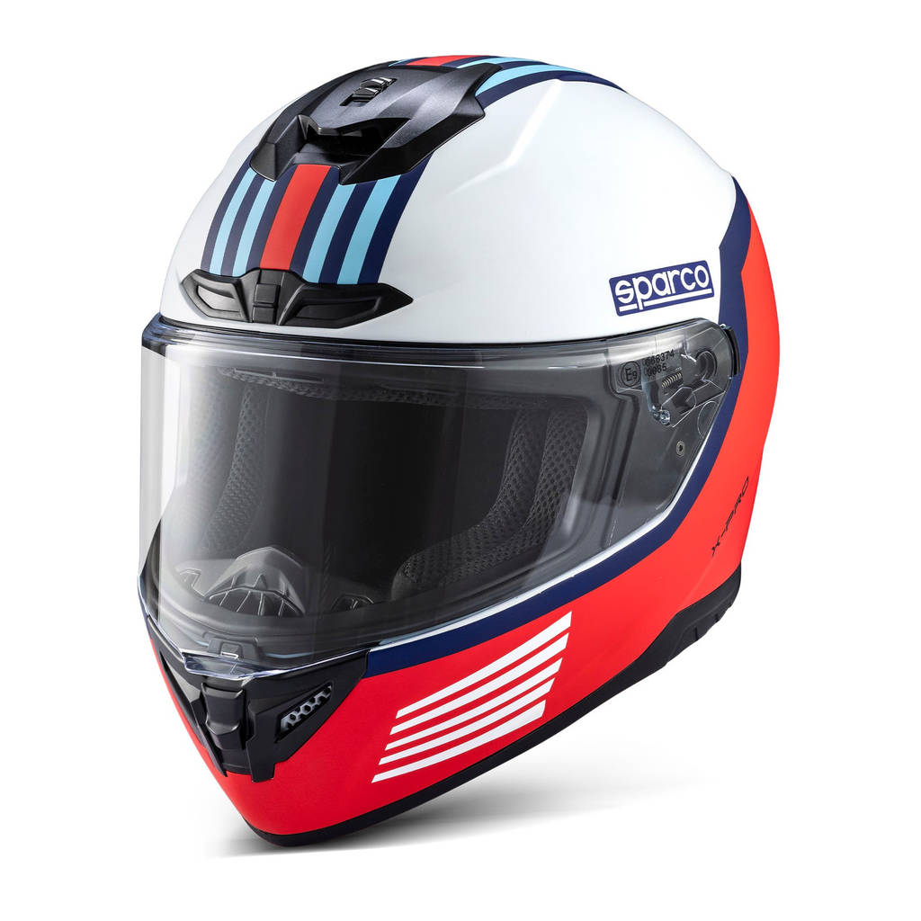 SPARCO 003378MRBI1S Full-Face Racing Helmet X-Pro ECE06 MR, White, Size S Photo-0 