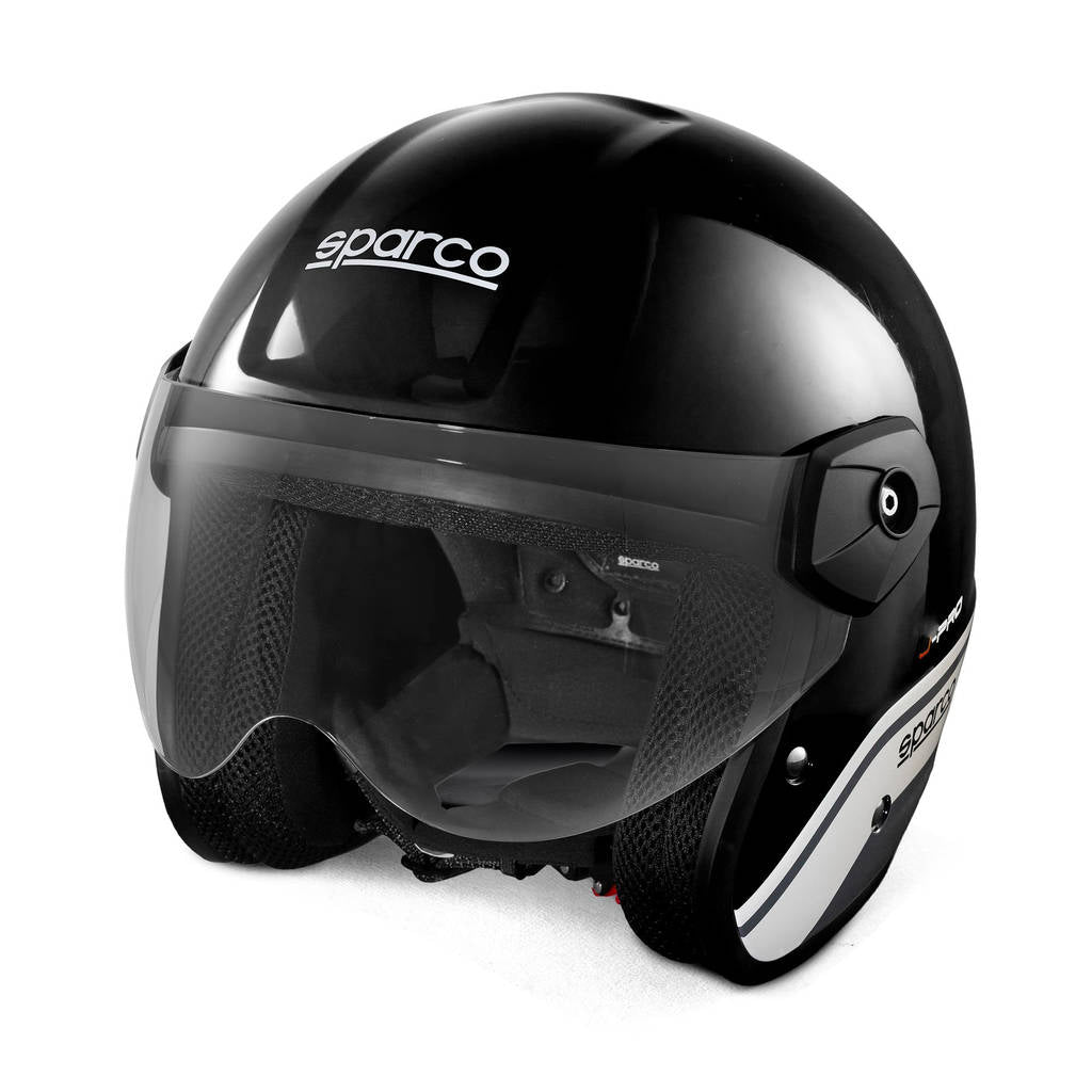 SPARCO 003379NRGR2M Open-Face Racing Helmet J-Pro ECE06, Black/Grey, Size M Photo-3 