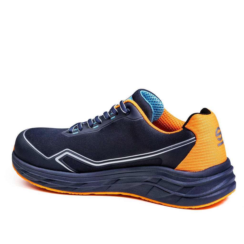 SPARCO 07545GU43BMAF Mechanics Shoes Mirage Gulf S1PS, Navy Blue/Fluo Orange, Size 43 Photo-2 