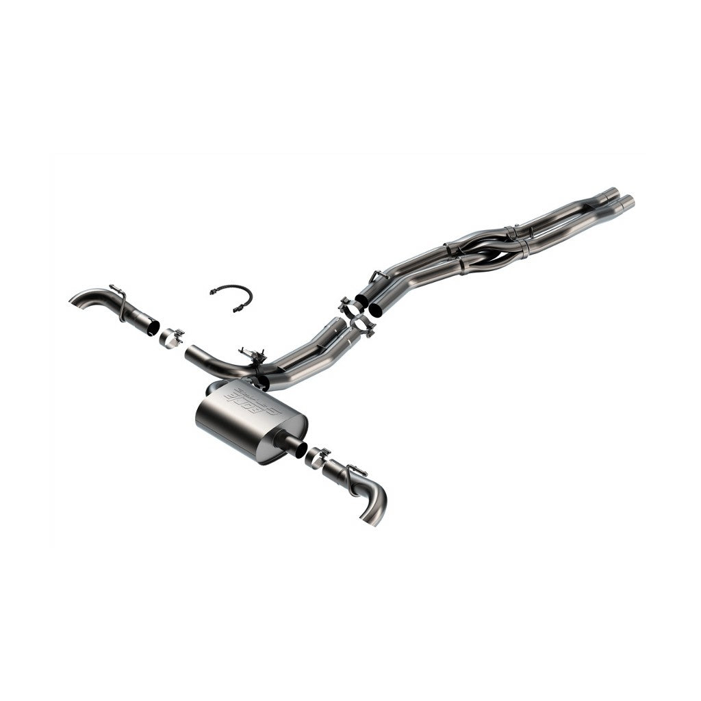 BORLA 141008 Cat-Back Exhaust 2.5", S-Type (2.5" Turndown Tips) for AUDI SQ5 (B9) 2018-2025 Photo-0 