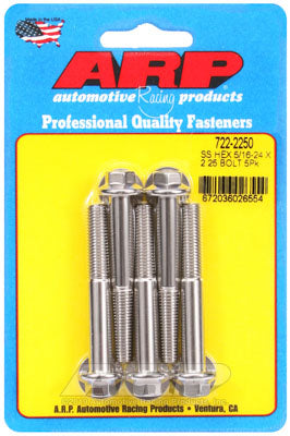 ARP 722-2250 SAE Bolt Kit 5/16-24 x 2.250 hex SS bolts Photo-0 