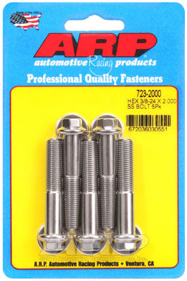 ARP 723-2000 SAE Bolt Kit 3/8-24 x 2.000 hex SS bolts Photo-0 