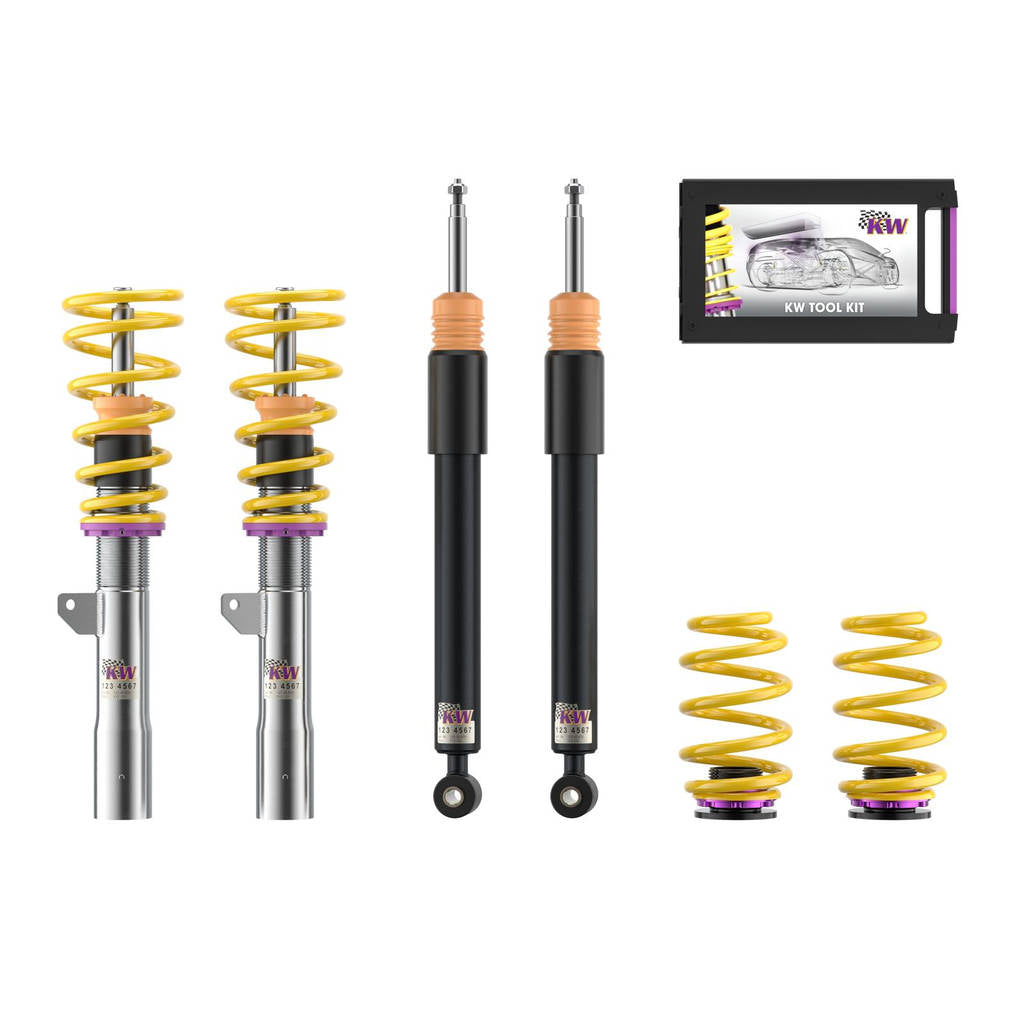 KW 102200GN Coilover Kit V1 Inox for BMW M135 xDrive (F70) / M235 xDrive (F74) Photo-0 