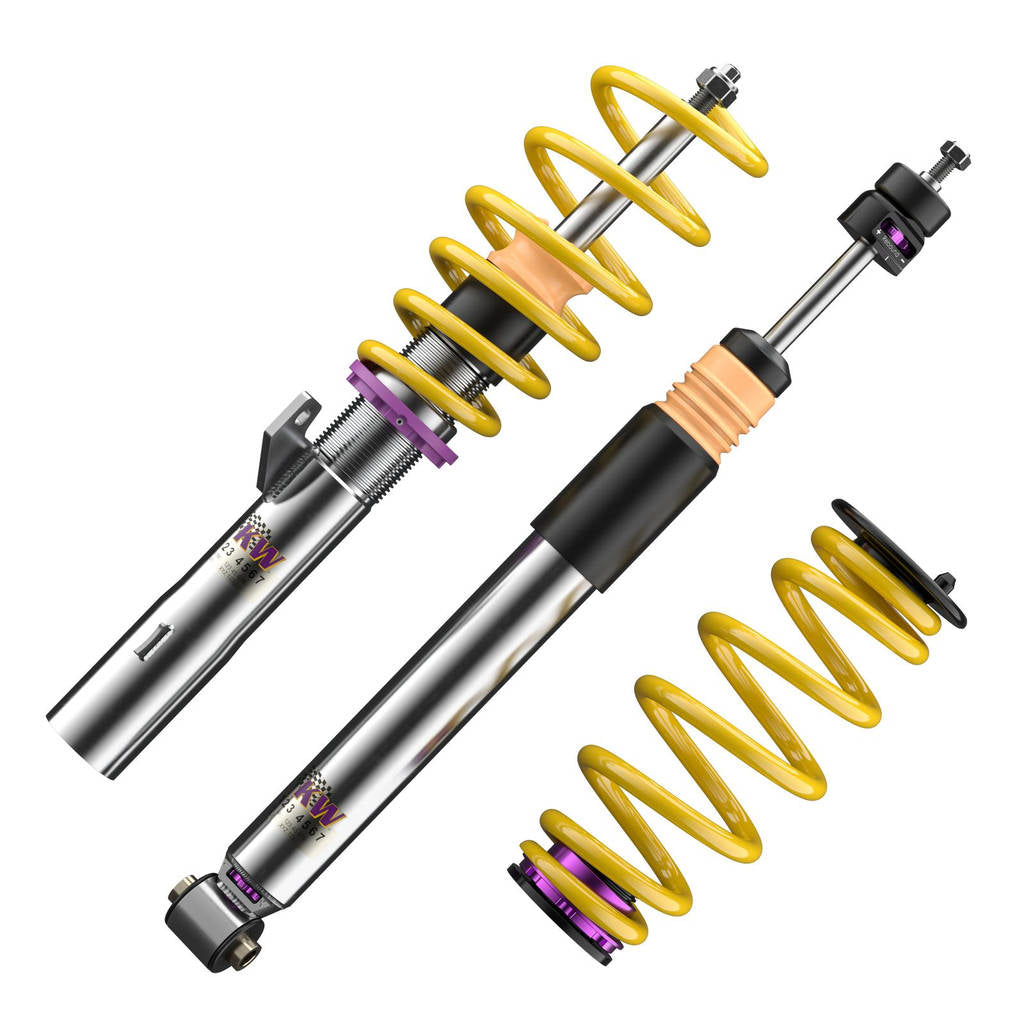 KW 352800EF Coilover Kit V3 Inox (incl. Cancellation Kit for Electronic Dampers) for VW Passat (B9) Photo-1 
