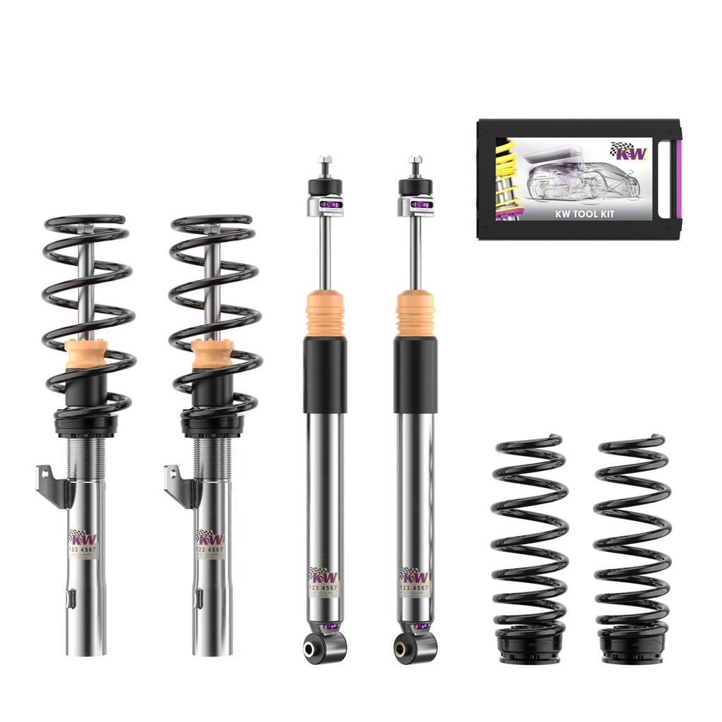 KW 352081000M-B Coilover Kit V3 Leveling Black for AUDI A3 (8V) Photo-0 