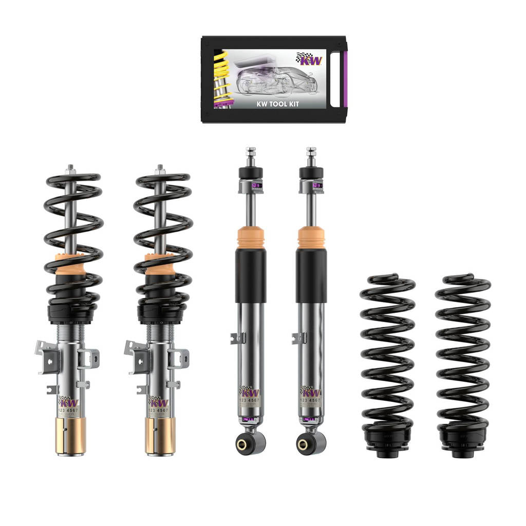 KW 35208100CV-B Coilover Kit V3 Leveling Black for AUDI A6 (C8) Photo-0 