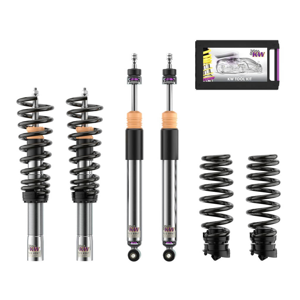 KW 35208100DQ-B Coilover Kit V3 Leveling Black (incl. Cancellation Kit for Electronic Dampers) for AUDI Q5 (FYB) Photo-0 