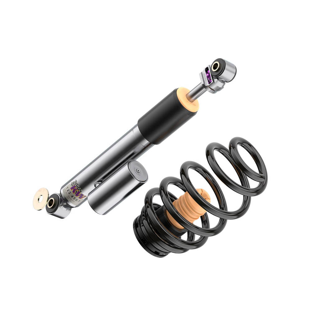KW 35208800AN-B Coilover Kit V3 Leveling Black (incl. Cancellation Kit for Electronic Dampers) for VW T5 VR6 3.2 4motion Photo-5 