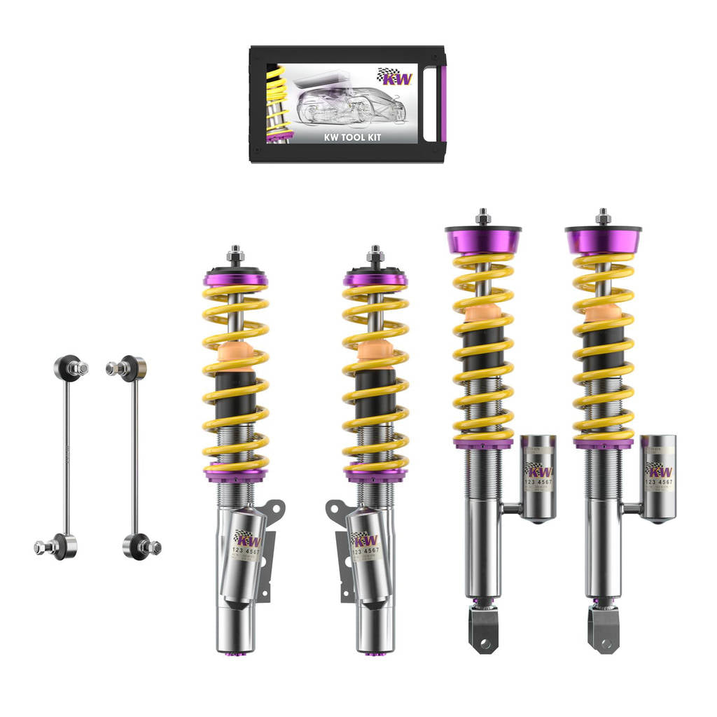 KW 3520J71037 Coilover Kit V3 Safari Style (incl. Cancellation Kit for Electronic Dampers) for PORSCHE 911 Carrera 4S / 4 GTS Cabriolet (997) Photo-0 