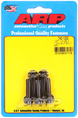 ARP 740-1000 SAE Bolt Kit 1/4-28 x 1.000 12pt black oxide bolts Photo-0 